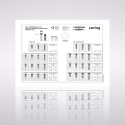 X-ray planning foil 1.25:1, for CAMLOG® PROGRESSIVE-LINE implants 