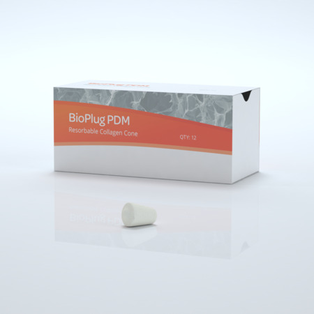 BioPlug PDM, Resorbable Collagen Cone, 16 x 7 x 11 mm (12 units) 