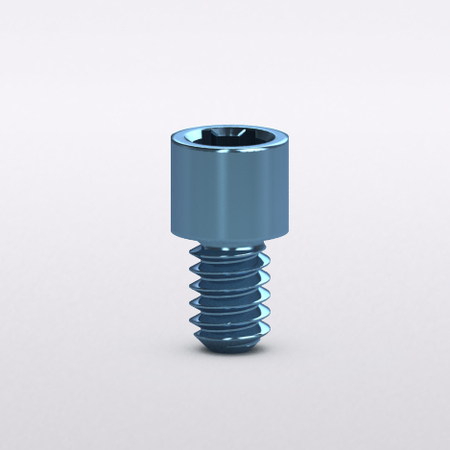 Prosthetic screws, regular, for Multi-unit abutment, hex, blue anodized, M1.4 (5 units) 