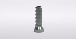 Titanium coping for Multi-unit abutment, incl. prosthetic screw, regular, blue anodized 