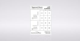 Tapered Short Radiographic Implant Template 