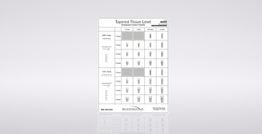 Tapered Tissue Level Radiographic Implant Template 