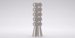 Titanium cap for bridge for bar abutment 