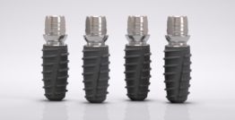 iSy® Implant, with pre-mounted implant base, set of 4 